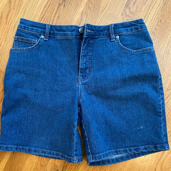 kim rogers denim shorts
